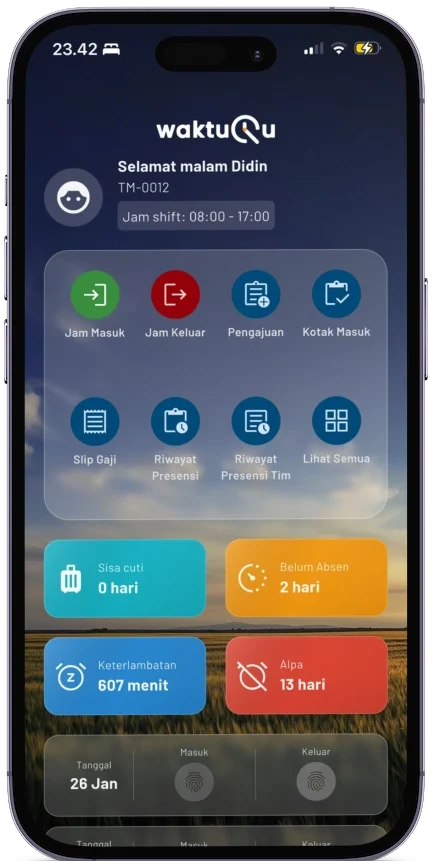 Dashboard Integrasi VireoPOS dan WaktuQu